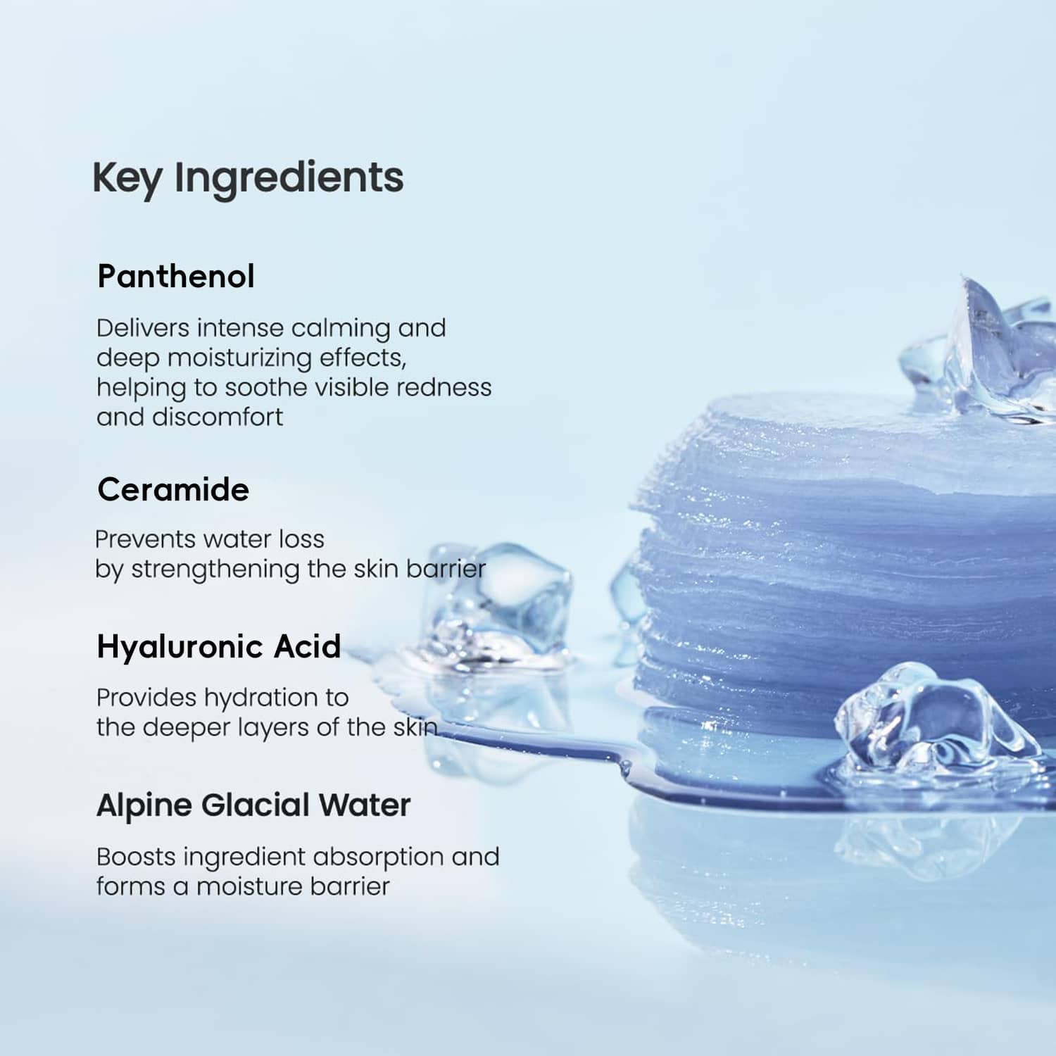 private label deep calming gel toner pads